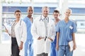 Healthcare professionals you can trust. Team of medical professionals standing together. Royalty Free Stock Photo