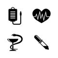 Healthcare. Simple Related Vector Icons