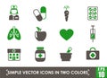 healthcare simple vector icons