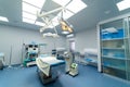 Healthcare surgery technologies. Modern hospital operation empty room. Royalty Free Stock Photo