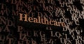 Healthcare - Wooden 3D rendered letters/message