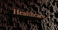 Healthcare - Wooden 3D rendered letters/message