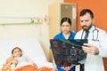 Healthcare Workers Looking At Xray In Hospital