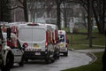 Canada post workers parade, in support of healthcare workers