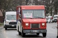 Canada post workers parade, in support of healthcare workers