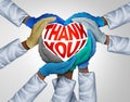 Healthcare Workers Thank You Royalty Free Stock Photo