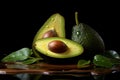 Healthful Fresh avocado. Generate Ai