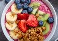 Healthy acai smoothie bowl