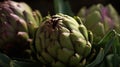 Healthy Artichokes: A Close-Up of Nature\'s Delicious Vegetable.