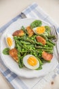 Healthy asparagus salad Royalty Free Stock Photo