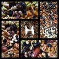 Assortment of dry fruits and nuts Royalty Free Stock Photo