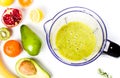 Healthy avocado smoothie in a blender Royalty Free Stock Photo