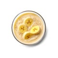 Healthy banana smoothie bowl .