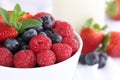 Healthy berry fruits for breakfast