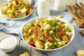 Healthy BLT Salad with Croutons Royalty Free Stock Photo