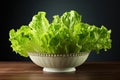 Healthy Bowl green lettuce. Generate Ai