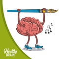 Healthy brain concept