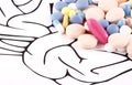 Healthy Brain Pills Royalty Free Stock Photo