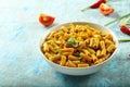 Healthy breakefst - vegetarian pasta Royalty Free Stock Photo