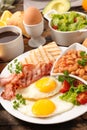 Healthy breakfast composition Royalty Free Stock Photo