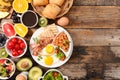 Healthy breakfast composition Royalty Free Stock Photo