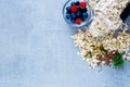 Healthy breakfast composition Royalty Free Stock Photo