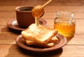 Healthy breakfast with honey Royalty Free Stock Photo