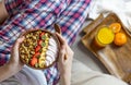 Healthy breakfast lifestyle Royalty Free Stock Photo