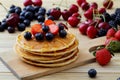 Healthy breakfast with pancake Royalty Free Stock Photo