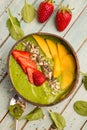 Healthy breakfast. Smoothie bowl Royalty Free Stock Photo