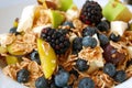 Healthy breakfast, summer fruits Royalty Free Stock Photo