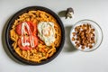 Pasta Bake with Chicken Royalty Free Stock Photo