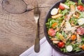 Healthy Chicken Caesar Salad Royalty Free Stock Photo