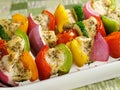 Healthy Chicken Kabobs Royalty Free Stock Photo