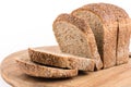 Healthy chrono bread isolated over white background Royalty Free Stock Photo