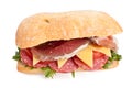 Healthy Ciabatta sandwich Royalty Free Stock Photo