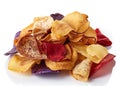 Healthy colorful vegetable chips