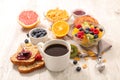 Healthy continental breakfast Royalty Free Stock Photo