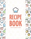 Healthy Cooking Class Recipe Book Placard Poster Banner Card Template. Vector Royalty Free Stock Photo