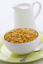 Healthy corn flakes breakfast Royalty Free Stock Photo