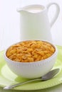 Healthy corn flakes breakfast Royalty Free Stock Photo