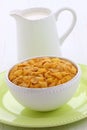 Healthy corn flakes breakfast Royalty Free Stock Photo
