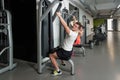 Healthy Couple Doing Exercise For Back Royalty Free Stock Photo