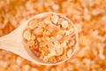 Healthy crystal sugar in wooden spoon. Royalty Free Stock Photo