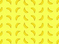 Healthy cute sweet banana fruit pattern wallpaper design
