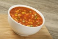 Healthy and delicious bowl of Vegetable soup