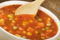 Healthy and delicious bowl of Vegetable soup