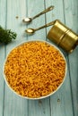 Indian vegetarian spicy  snack foods-Aloo Bhjuia Royalty Free Stock Photo
