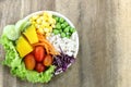 healthy and diet food , fresh vegetable salad Royalty Free Stock Photo