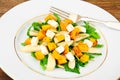 Healthy and Diet Food: Salad, Pumpkin, Pear